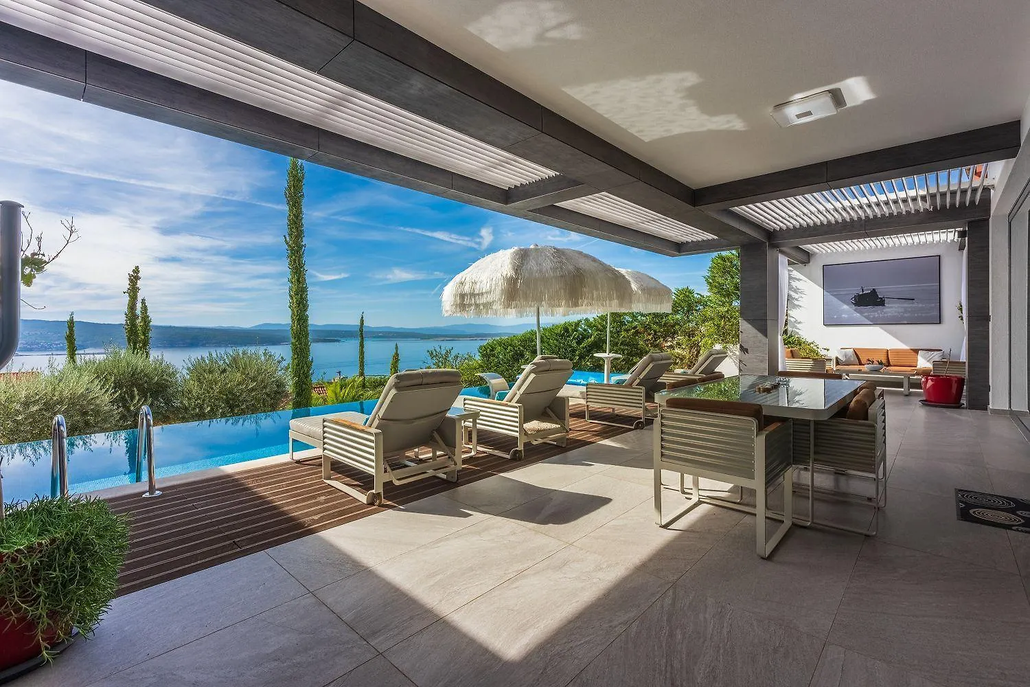 Hébergement de vacances Luxusvilla Mit Infinity-Pool, Wellnessbereich, 1 Km Zum Strand Crikvenica